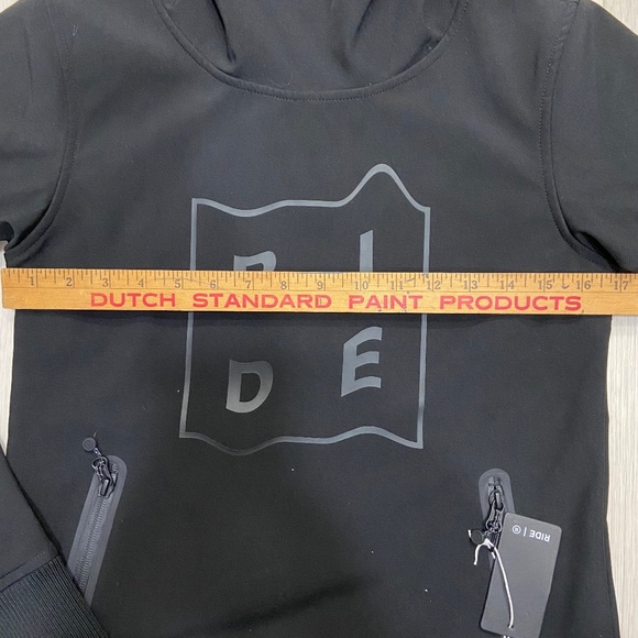 Ride Snowboard Warp Softshell Black Sweatshirt Mens Small - Picture 9 of 12